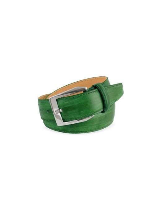 Pakerson Mens Hand Painted Italian Leather Belt