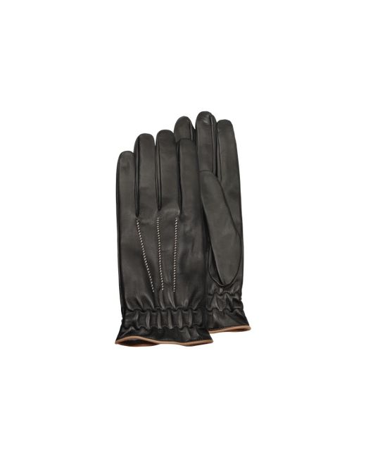 Forzieri Mens Cashmere Lined Calf Leather Gloves