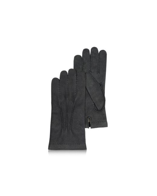 Forzieri Mens Cashmere Lined Italian Calf Leather Gloves