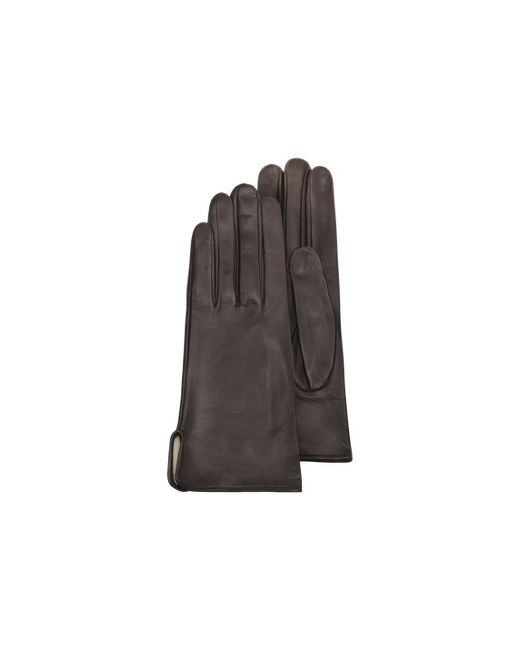 Forzieri Womens Calf Leather Gloves w/ Silk Lining