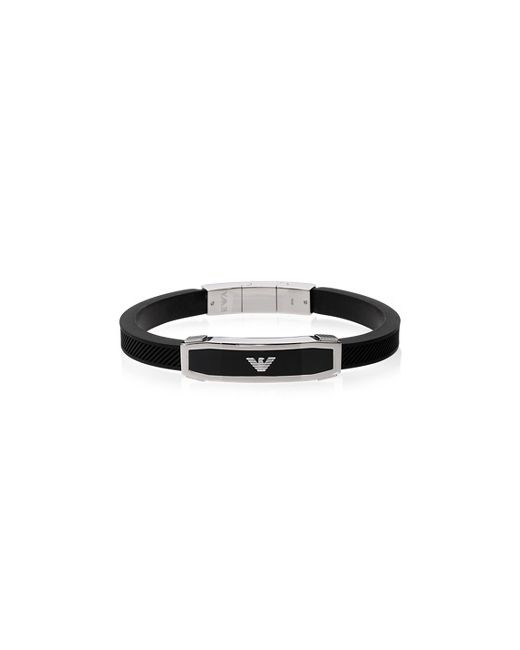 Emporio Armani Stainless Steel and Rubber Mens Bracelet