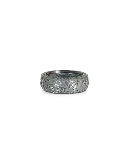 Azhar Bassorilievo Silver and Zircon Mens Ring