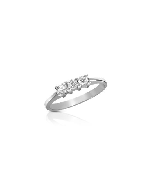 Forzieri 0.10 ct Three-Stone Diamond 18K Gold Ring