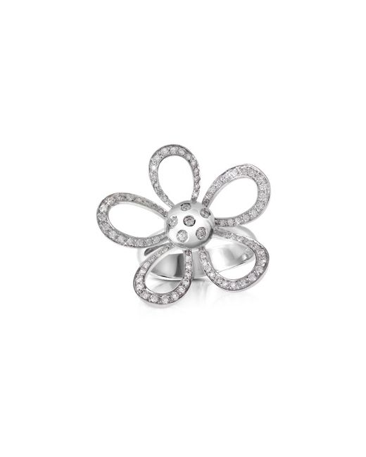 Forzieri 0.57ct Diamond Flower 18K Ring