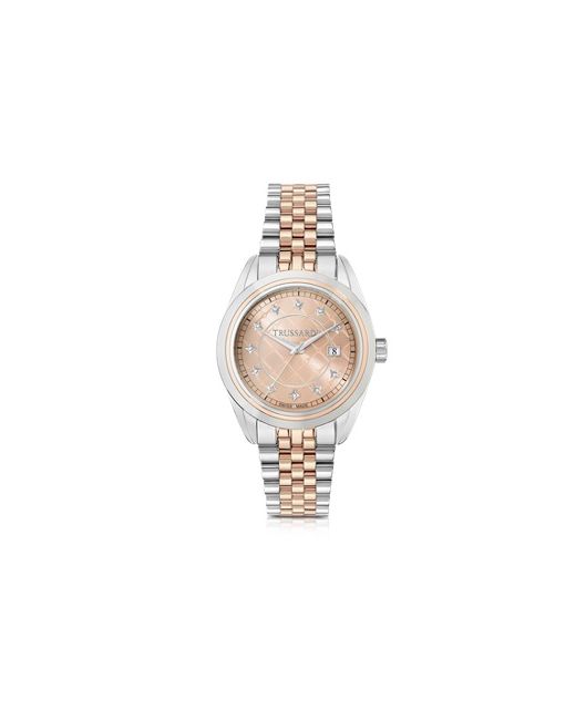 Trussardi and Rose Gold Stainless Steel Womenw Watch