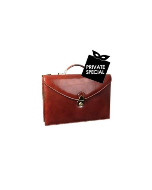 L.A.P.A. Classic Leather Briefcase
