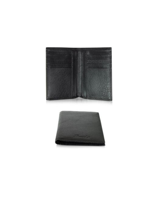 Pineider Country Leather Vertical Wallet