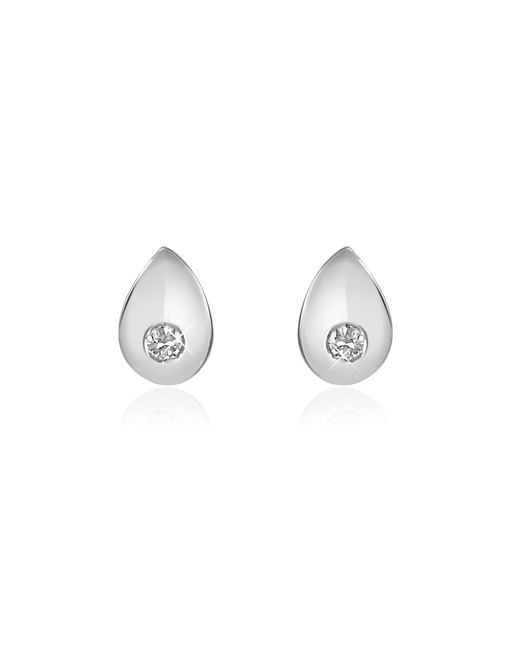 Forzieri Designer Earrings 0.065 ct Diamond Drop 18K