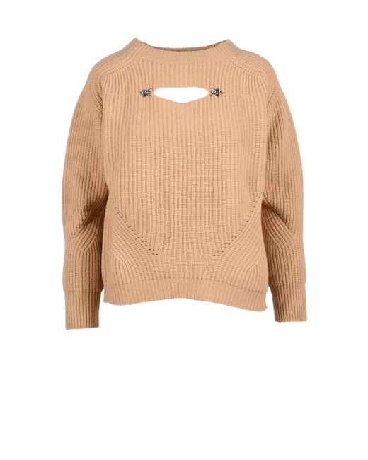 Anna Molinari Pulls Camel Sweater