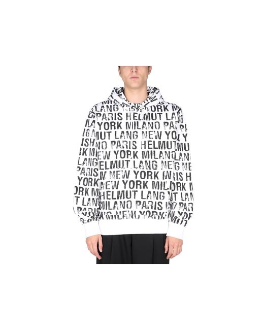Helmut Lang Sweat-shirts Sweatshirt With All Over Logo Print