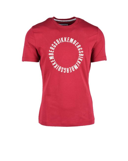 Bikkembergs T-Shirts Bordeaux T-Shirt