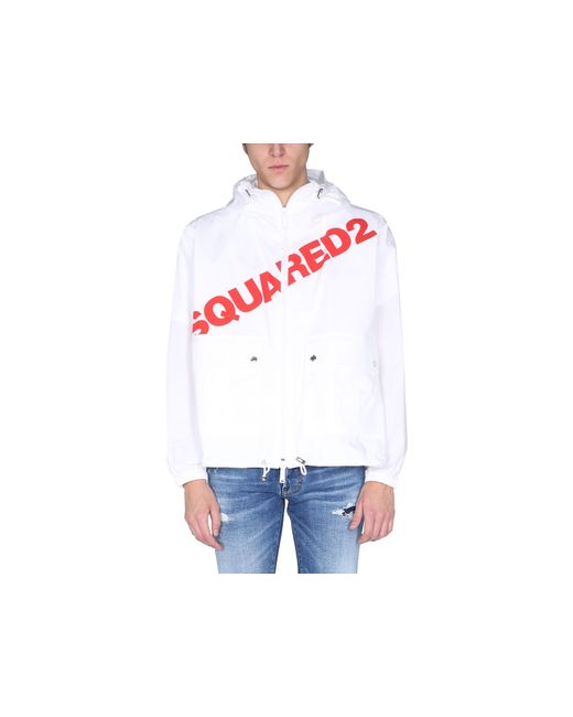 Dsquared2 Manteaux Vestes Jacket With Logo Print