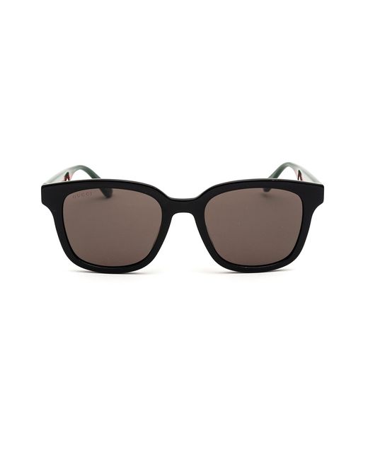 Gucci Lunettes de soleil Web Acetate Square Frame Sunglasses
