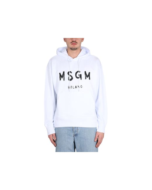 Msgm Sweat-shirts Sweatshirt With Brushed Logo