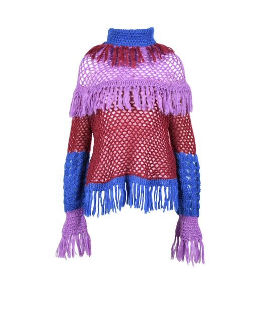 Alberta Ferretti Pulls Multicolor Sweater