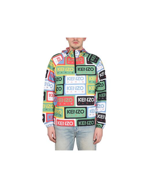 Kenzo Manteaux Vestes Labels Windbreaker Jacket