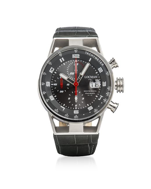 Locman Montres Homme Automatic Chronograph Stainless Steel and Titanium Watch