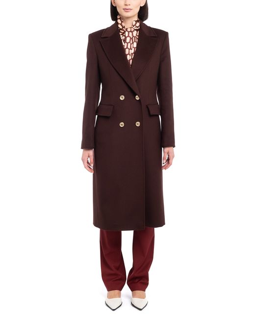 Manuela Conti Vestes Manteaux Wool and Cashmere Double-breasted Coat
