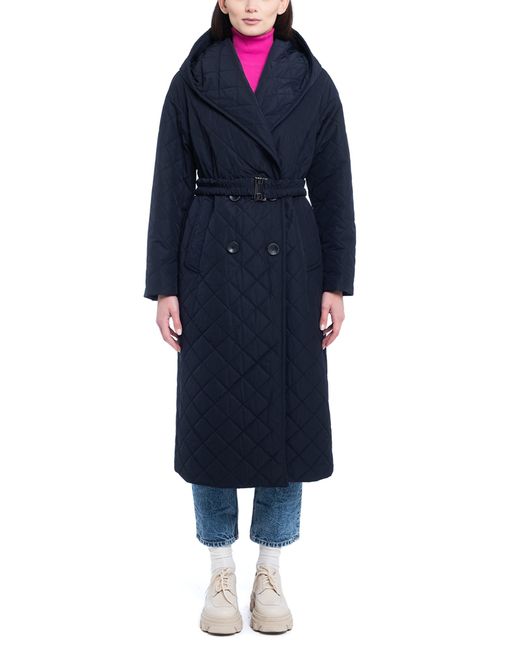 Manuela Conti Vestes Manteaux Tech Fabric Double-Breasted Coat