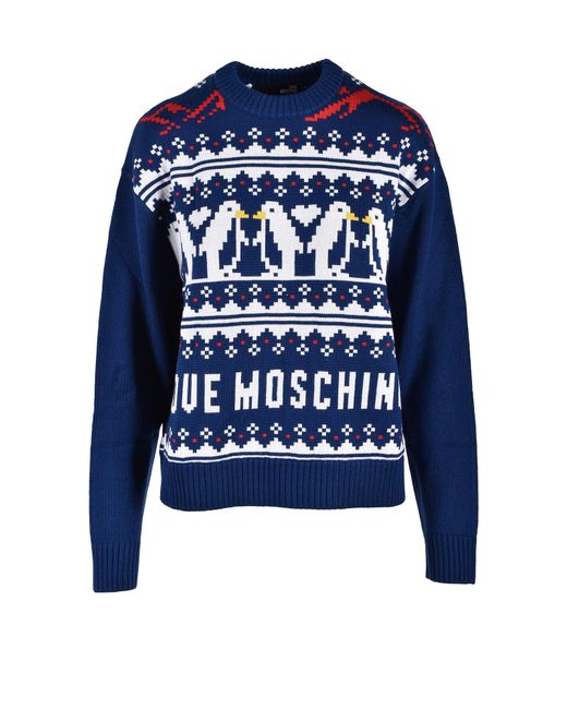 Love Moschino Pulls White Sweater