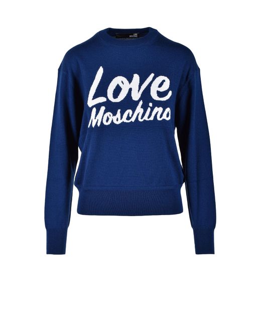 Love Moschino Pulls Blue Sweater