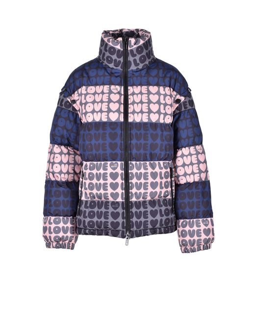 Love Moschino Vestes Manteaux Blue Padded Jacket