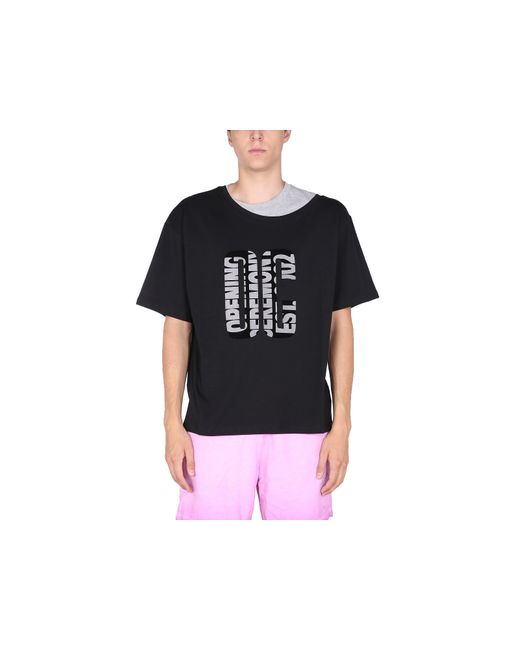 Opening Ceremony T-Shirts Double Collar T-Shirt