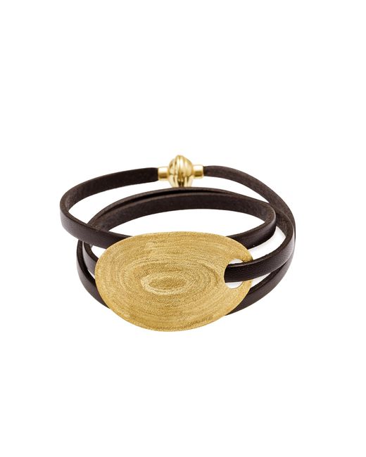 Stefano Patriarchi Bracelets Etched Golden Wrap Bracelet
