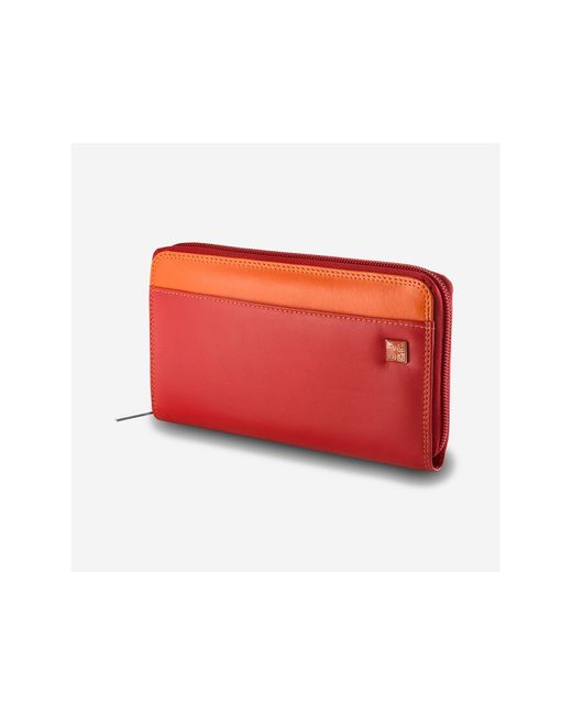 Dudubags Portefeuilles Leather Zip Around Large Wallet