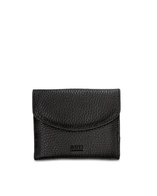 Buti Portefeuilles Squared Embossed Leather Flap Wallet