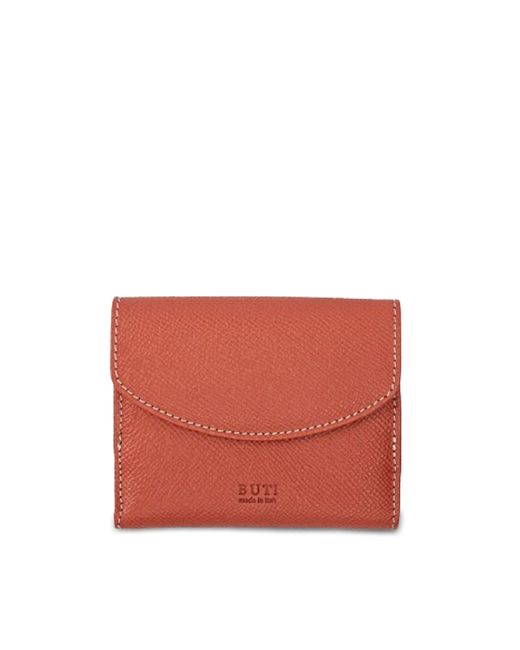 Buti Portefeuilles Squared Leather Flap Wallet