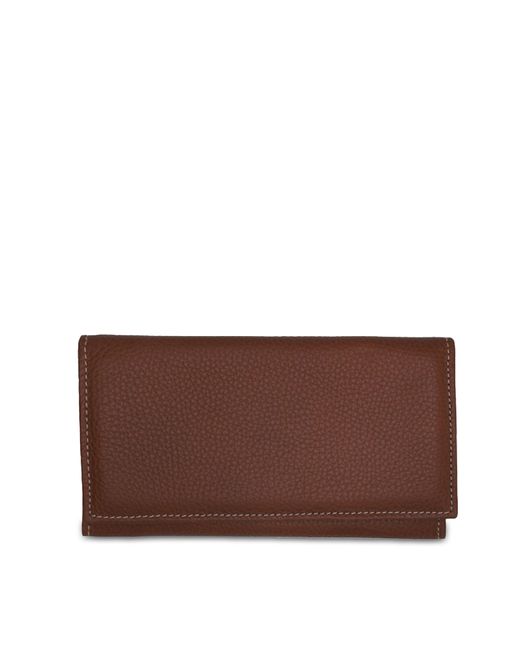 Buti Portefeuilles Embossed Leather Flap Wallet