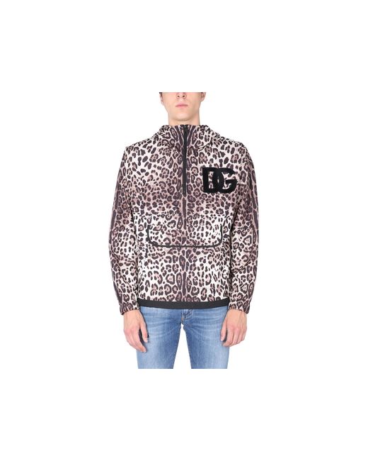 Dolce & Gabbana Manteaux Vestes Jacket With Leopard Print