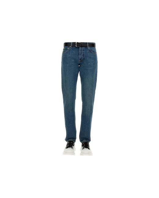 Alexander McQueen Jeans With Embroidered Logo