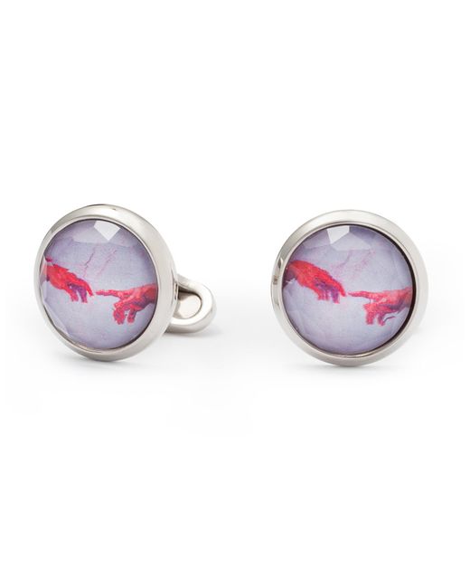 Mon Art Boutons de manchettes Brass and Crystal The Last Judgment Cufflinks