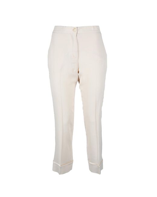 Semicouture 01 Pantalons Ivory Pants