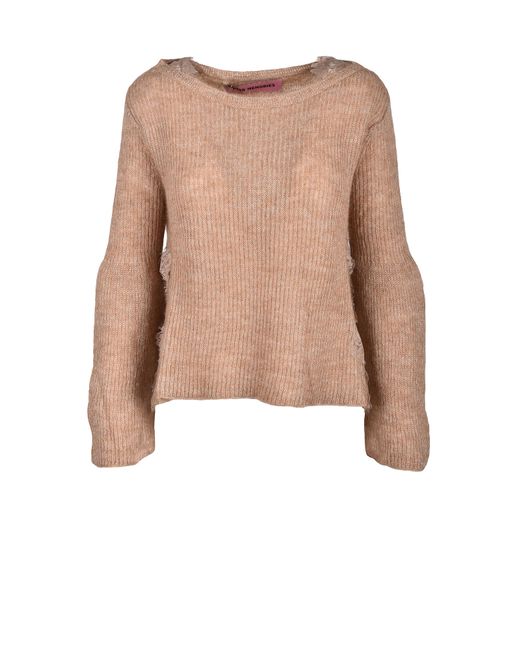 Pink Memories Pulls Brown Sweater