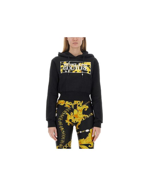 Versace Jeans Couture Sweat-shirts Cropped Sweatshirt With Logo