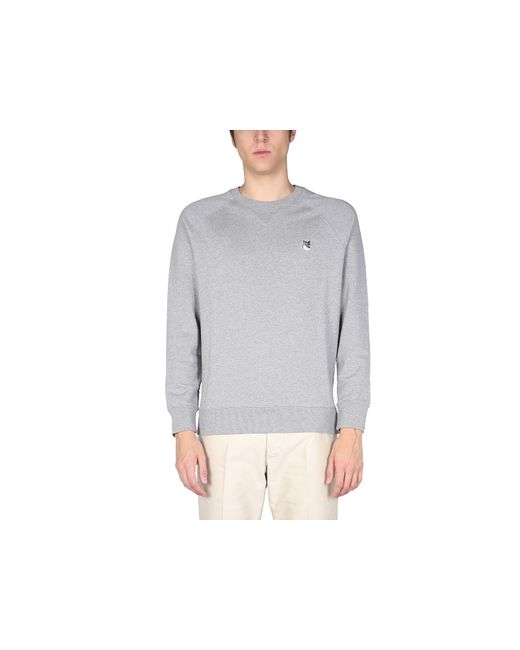 Maison Kitsuné Sweat-shirts Sweatshirt With Grey Fox Head Patch