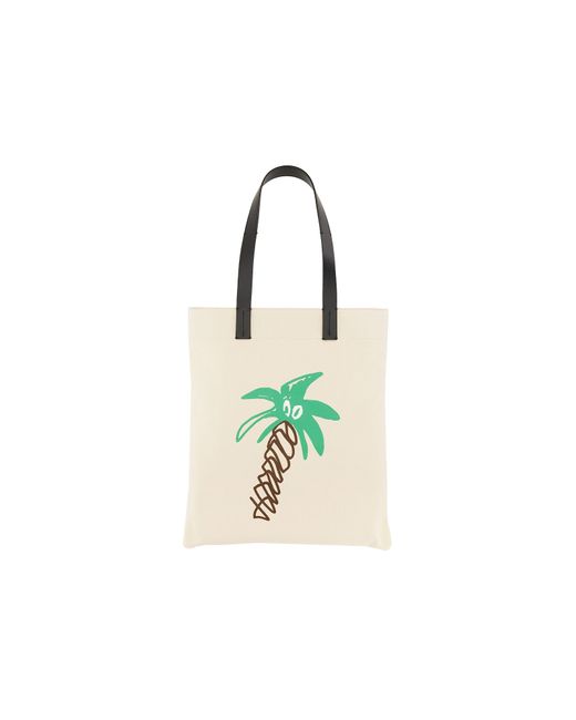 Palm Angels Sacs Homme Cotton Canvas Shopping Bag