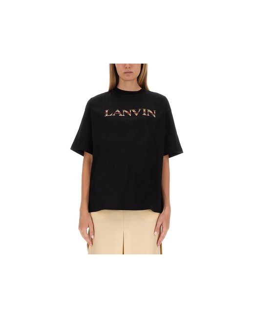Lanvin T-Shirts Tops T-Shirt With Logo