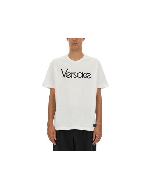 Versace T-Shirts T-Shirt With 1978 Re-Edition Logo