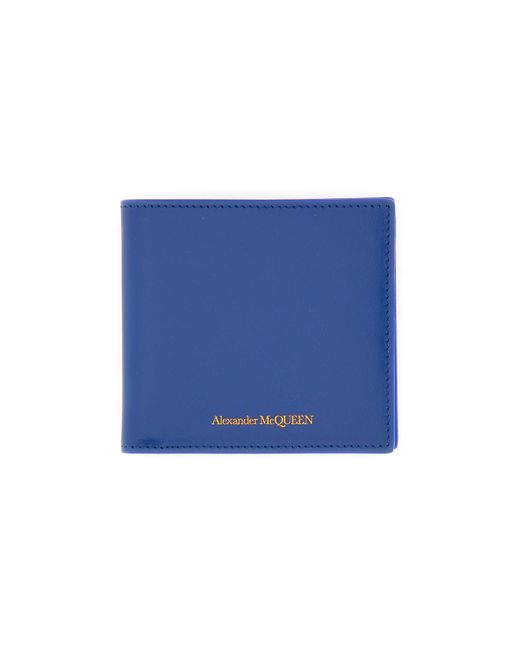 Alexander McQueen Sacs Homme Leather Wallet With Logo