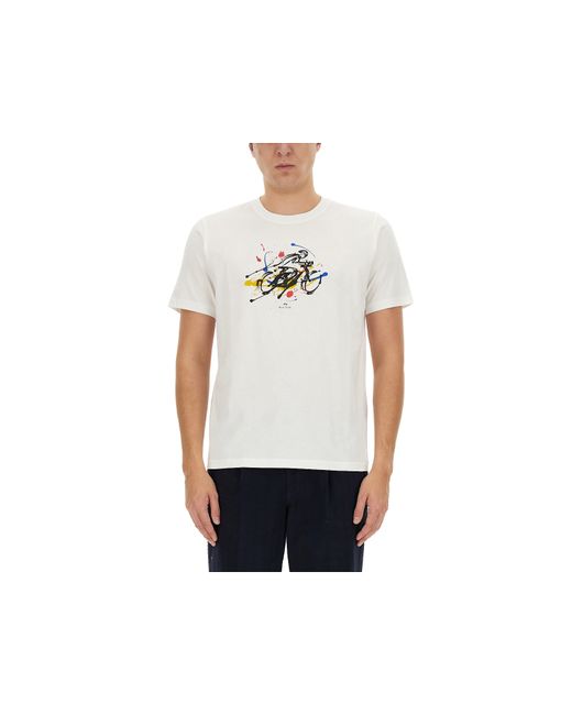 Paul Smith T-Shirts Cyclist Print T-Shirt