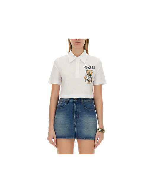 Moschino T-Shirts Tops Polo With Logo