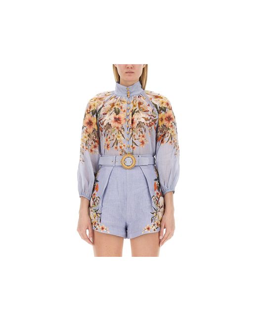 Zimmermann Chemises Blouse With Pattern