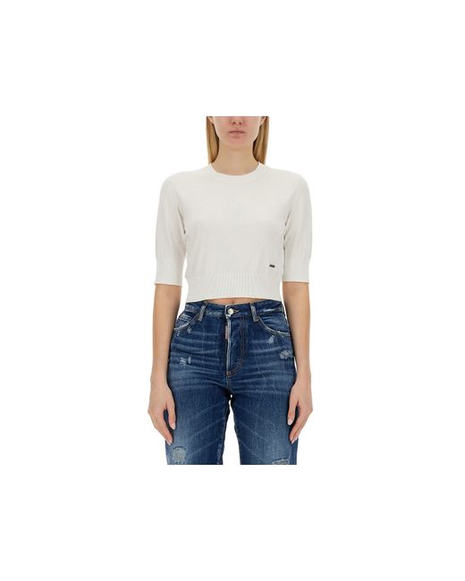 Dsquared2 T-Shirts Tops Cropped Shirt