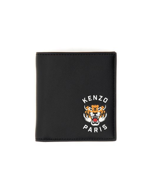 Kenzo Sacs Homme Mini Folding Wallet With Varsity Logo