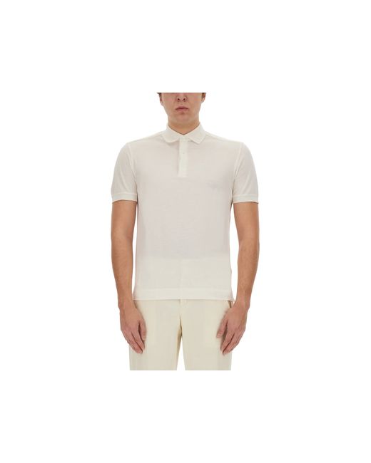 Ermenegildo Zegna Polos Cotton And Silk Polo Shirt