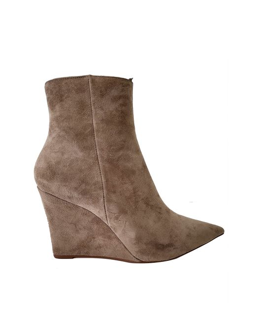 Lola Cruz Chaussures Taupe Ankle Wedge Boots